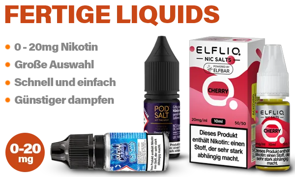 E-Zigaretten Liquids