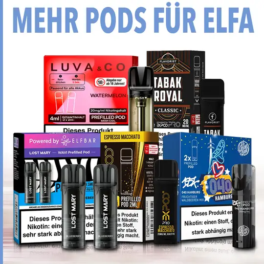 Mehr pods fuer elfa