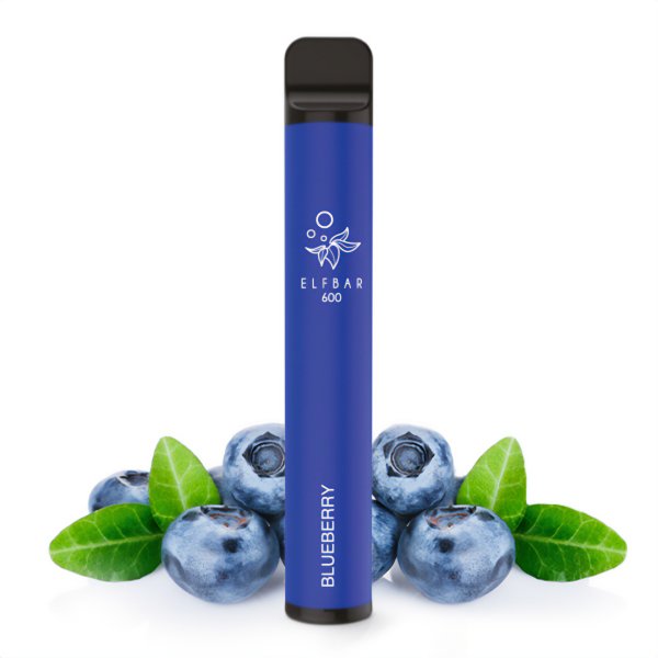 ELFBAR 600 Blueberry 0 mg/ml Nikotin Einweg E-Zigarette