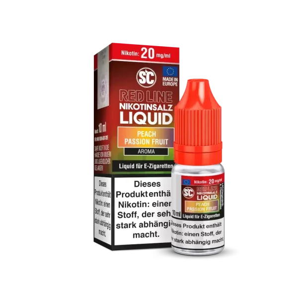 SC - RED LINE - NIKOTINSALZ LIQUID 20 mg Peach Passion Fruit
