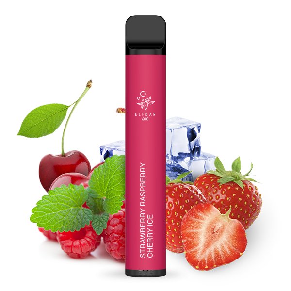 ELFBAR 600 Strawberry Raspberry Cherry Ice 20 mg/ml Nikotin Einweg E-Zigarette