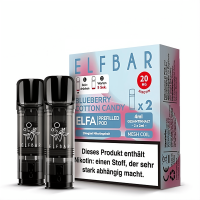 Elfbar Pods ELFA Blueberry Cotton Candy 20mg Nikotinsalz 2er Pack
