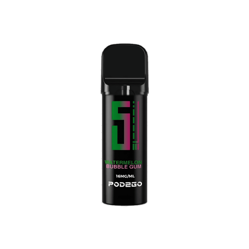 5EL - Pod2Go Pod 2ml 16mg Watermelon Bubble Gum