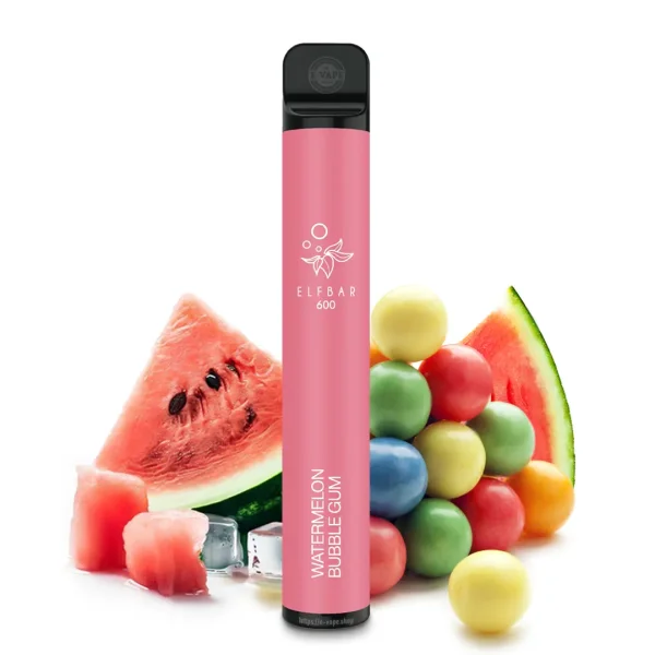 ELFBAR 600 Watermelon Bubble Gum 20 mg/ml Nikotin Einweg E-Zigarette