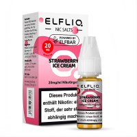 Elfliq by Elfbar Nikotinsalz Liquid 20mg Strawberry Ice Cream