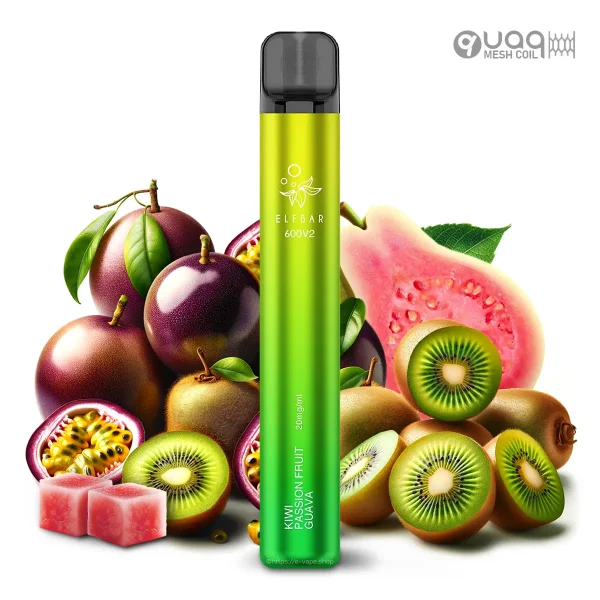 Elfbar 600 V2 Einweg E-Zigarette 20mg Kiwi Passionfruit Guava