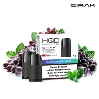 HQD CIRAK Pods 18mg (2.Stk.) Dark Grape Mint
