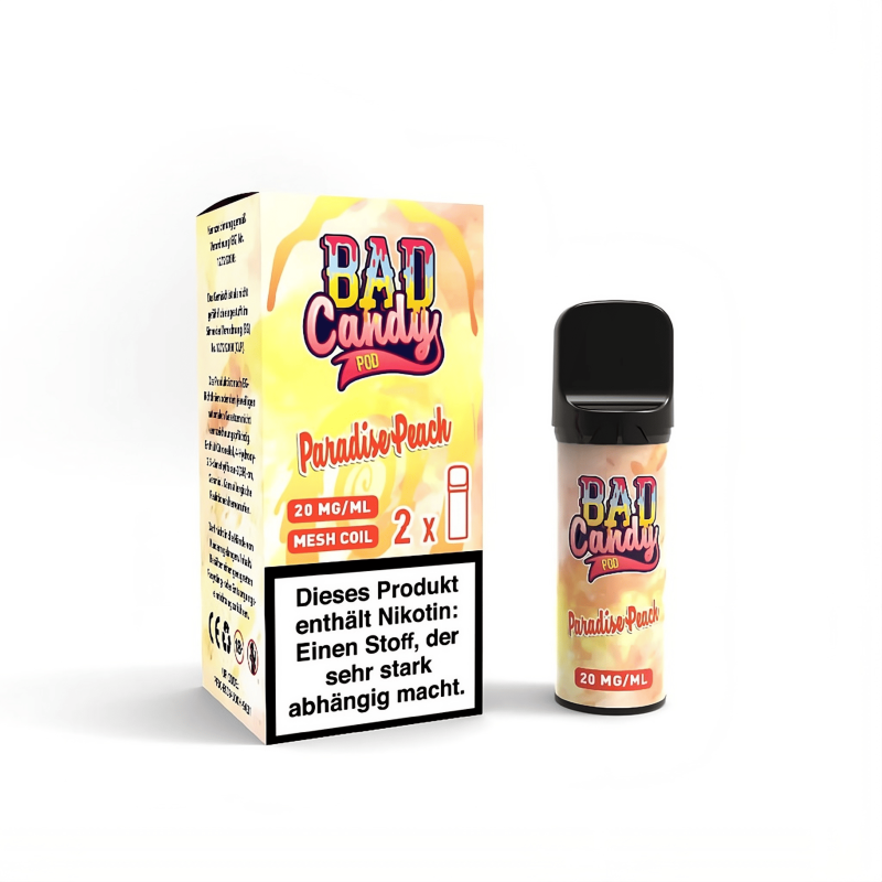 Bad Candy Pod2Go Paradise Peach 20mg Nikotinsalz 2er Pack