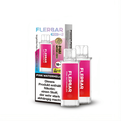 Flerbar Pods Pink Watermelon 20mg Nikotinsalz 2er Pack