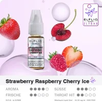 Elfliq Strawberry Raspberry Cherry Ice Nikotinsalz Liquid...