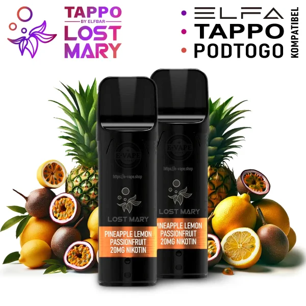 Elfbar ELFA - Pineapple Passion Fruit Lemon Pod 20mg/ml Nikotinsalz, 2er Pack