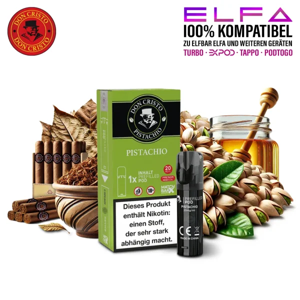 Don Cristo Einweg Pod Pistachio 20mg/ml