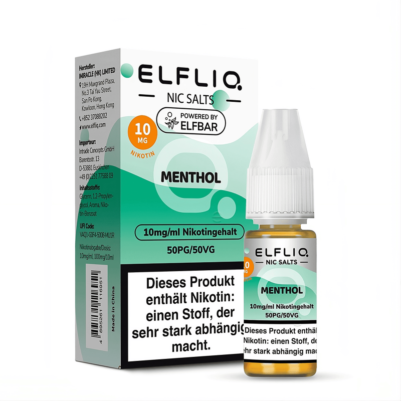 Elfliq by Elfbar Nikotinsalz Liquid 20mg Menthol