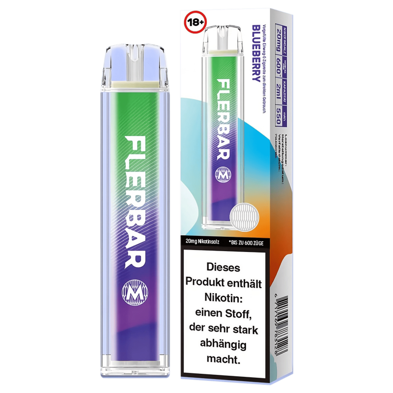 Flerbar M 20mg Nikotinsalz Einweg E-Zigarette - MHD überschritten