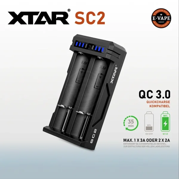 XTAR SC2 Ladegerät